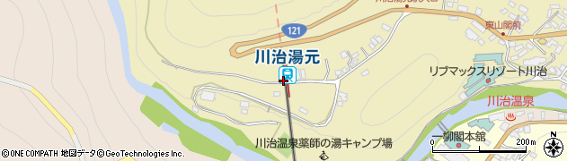 川治湯元駅周辺の地図