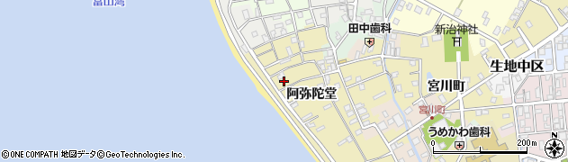富山県黒部市生地阿弥陀堂1089周辺の地図