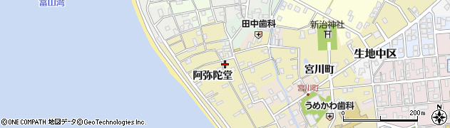 富山県黒部市生地阿弥陀堂870周辺の地図