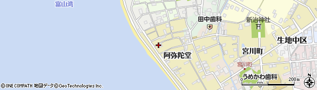 富山県黒部市生地阿弥陀堂1085周辺の地図