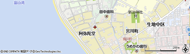 富山県黒部市生地阿弥陀堂888周辺の地図