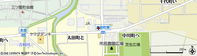 ＪＡ太田ＳＳ周辺の地図