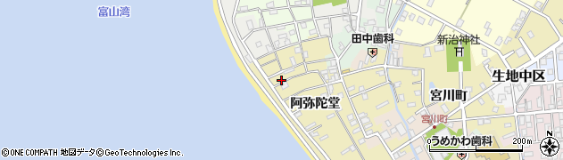富山県黒部市生地阿弥陀堂1083周辺の地図