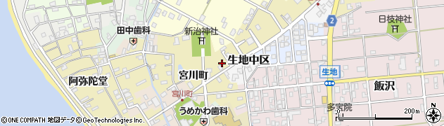 富山県黒部市生地674周辺の地図
