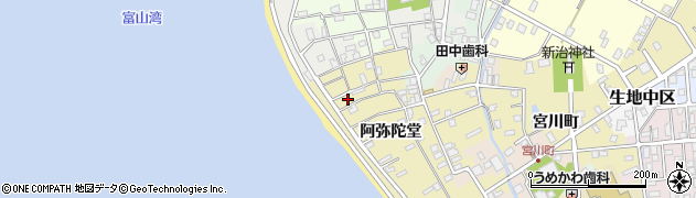 富山県黒部市生地阿弥陀堂1082周辺の地図