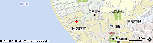 富山県黒部市生地阿弥陀堂989周辺の地図