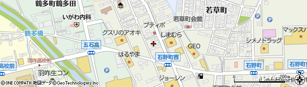 石川県羽咋市石野町ト15周辺の地図