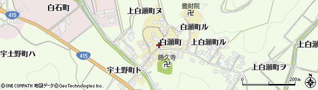 石川県羽咋市白瀬町（ヌ）周辺の地図