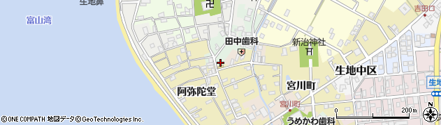 富山県黒部市生地経新4376周辺の地図