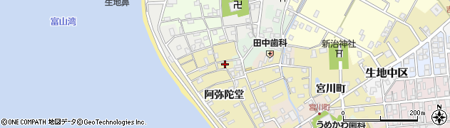 富山県黒部市生地阿弥陀堂1009周辺の地図