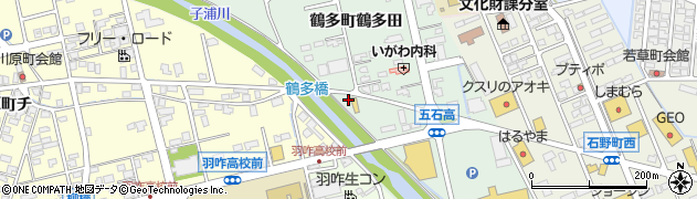 石川県羽咋市鶴多町周辺の地図