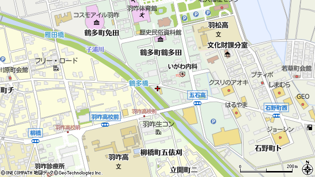 〒925-0027 石川県羽咋市鶴多町の地図