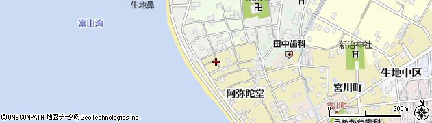 富山県黒部市生地阿弥陀堂1071周辺の地図