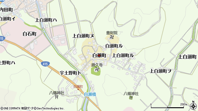 〒925-0606 石川県羽咋市白瀬町の地図