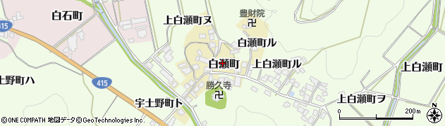 石川県羽咋市白瀬町周辺の地図