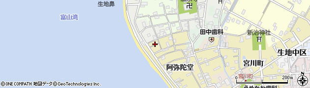 富山県黒部市生地阿弥陀堂1069周辺の地図