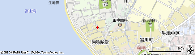 富山県黒部市生地阿弥陀堂1015周辺の地図