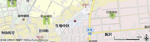 富山県黒部市生地飯沢周辺の地図