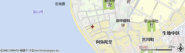 富山県黒部市生地阿弥陀堂1040周辺の地図