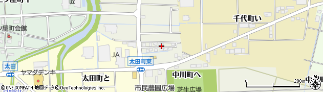 石川県羽咋市四町と周辺の地図