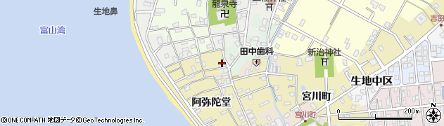 富山県黒部市生地阿弥陀堂1058周辺の地図