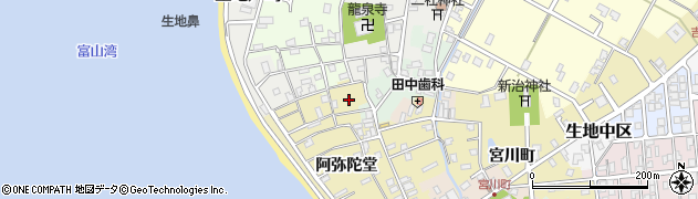 富山県黒部市生地阿弥陀堂1055周辺の地図