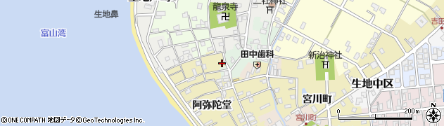 富山県黒部市生地阿弥陀堂1059周辺の地図