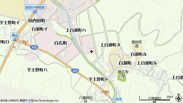 〒925-0604 石川県羽咋市白石町の地図