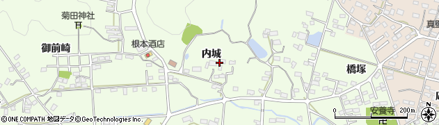 福島県いわき市勿来町窪田内城周辺の地図