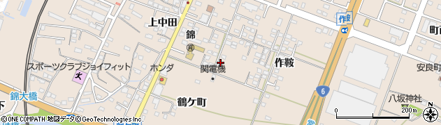 福島県いわき市錦町（作鞍）周辺の地図
