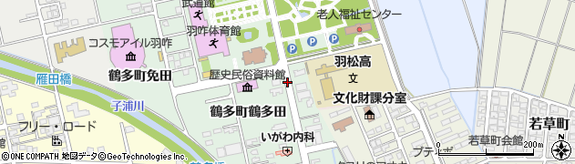 石川県羽咋市鶴多町（亀田）周辺の地図
