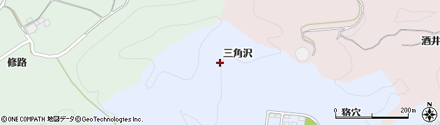 福島県いわき市勿来町白米（三角沢）周辺の地図