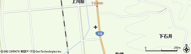 福島県矢祭町（東白川郡）下石井（上川原）周辺の地図
