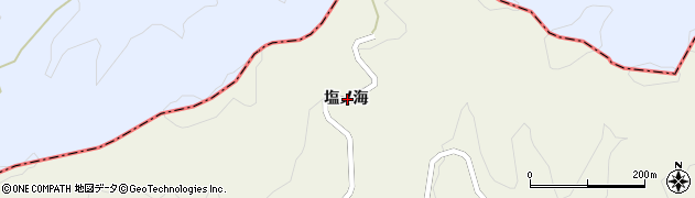 福島県東白川郡矢祭町茗荷塩ノ海周辺の地図