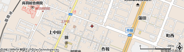 福島県いわき市錦町作鞍133周辺の地図