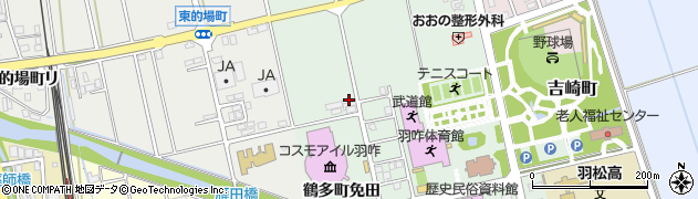 石川県羽咋市鶴多町鏡田周辺の地図
