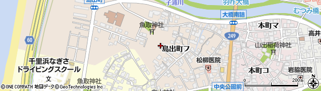 石川県羽咋市島出町周辺の地図