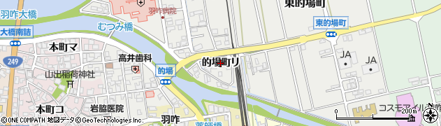 石川県羽咋市的場町（リ）周辺の地図