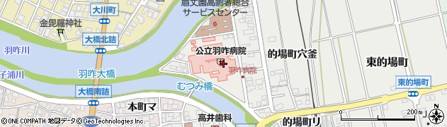 ヤマザキＹショップ公立羽咋病院売店周辺の地図