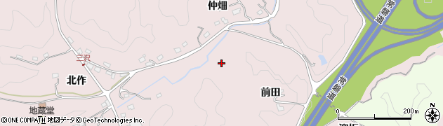 福島県いわき市三沢町（前田）周辺の地図
