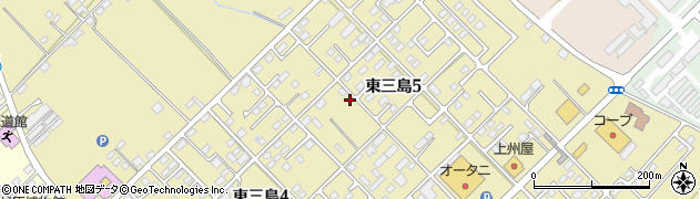 栃木県那須塩原市東三島周辺の地図