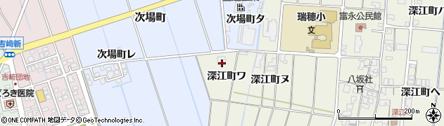 石川県羽咋市深江町（ワ）周辺の地図