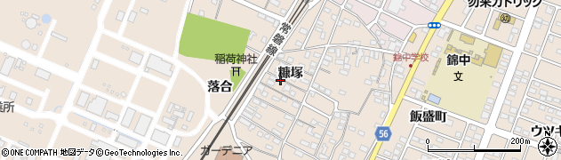 福島県いわき市錦町（糠塚）周辺の地図