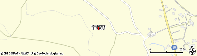 栃木県那須塩原市宇都野周辺の地図