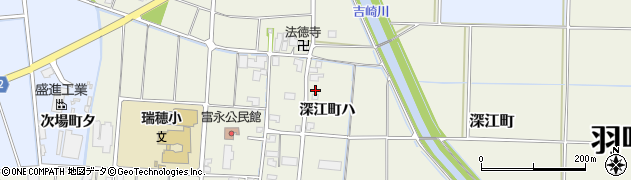 石川県羽咋市深江町（ハ）周辺の地図