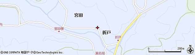 真名畑簡易郵便局周辺の地図
