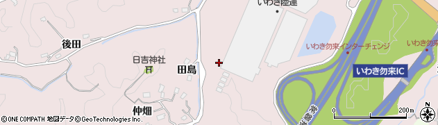 福島県いわき市三沢町田島周辺の地図