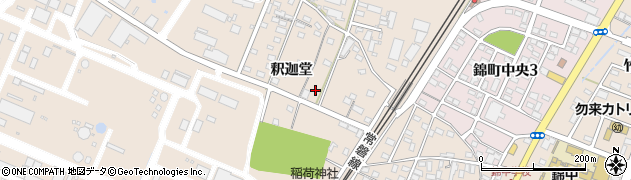 福島県いわき市錦町（釈迦堂）周辺の地図