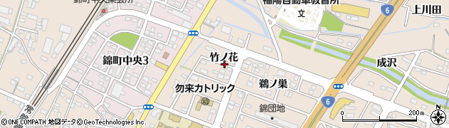 福島県いわき市錦町（竹ノ花）周辺の地図