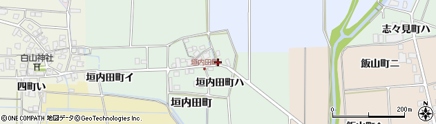 石川県羽咋市垣内田町（ハ）周辺の地図